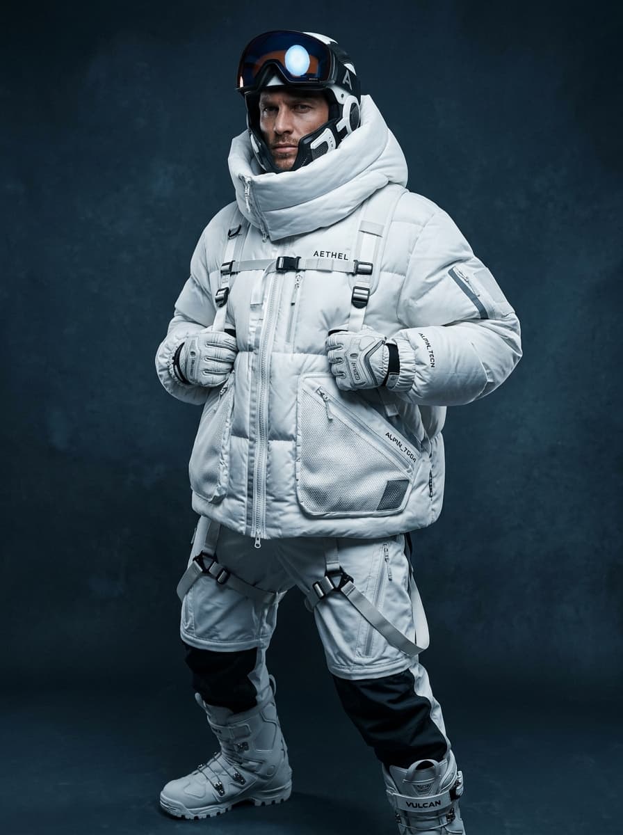 FRZN Artic 01 Futuristic Luxury Puffer Jacket